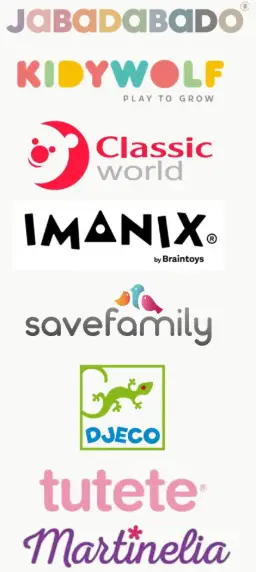 Logos de las marcas de juguetes