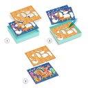 Crear con formas equilibrista y pelotas