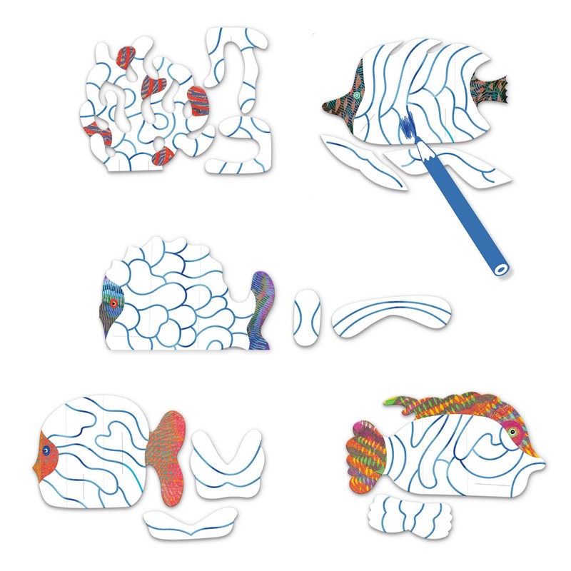 Crear con papel Bajo las olas Djeco