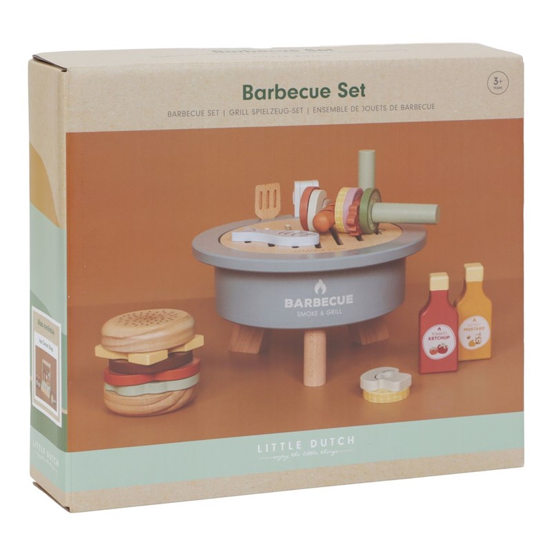 SET DE BARBACOA DE MADERA FSC LITTLE DUTCH