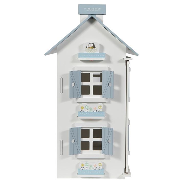 Casa de muñecas azul de madera LITTLE DUTCH