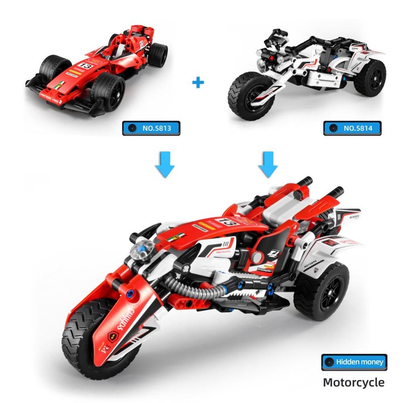 (Combinable con 605813) iMMaster Motocicleta - 198pzas. para construir