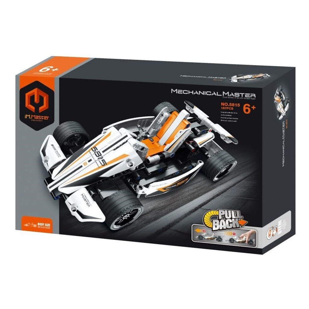  (Combinable con 605816) iMMaster Coche de carreras blanco -187pzas.