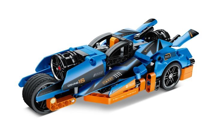  (Combinable con 605816) iMMaster Coche de carreras blanco -187pzas.