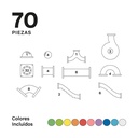 Imanix Tobogán 70 pzas. IMANIX Braintoys