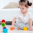 Set de clasificación de madera 6 colmenas con abejas arcoíris - PlanToys +3 años