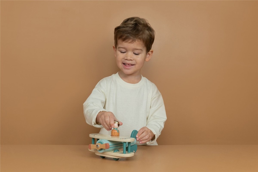 Avión de madera FSC Little Dutch +18 meses