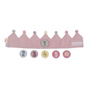 Corona de cumpleaños con números rosa Little Dutch 