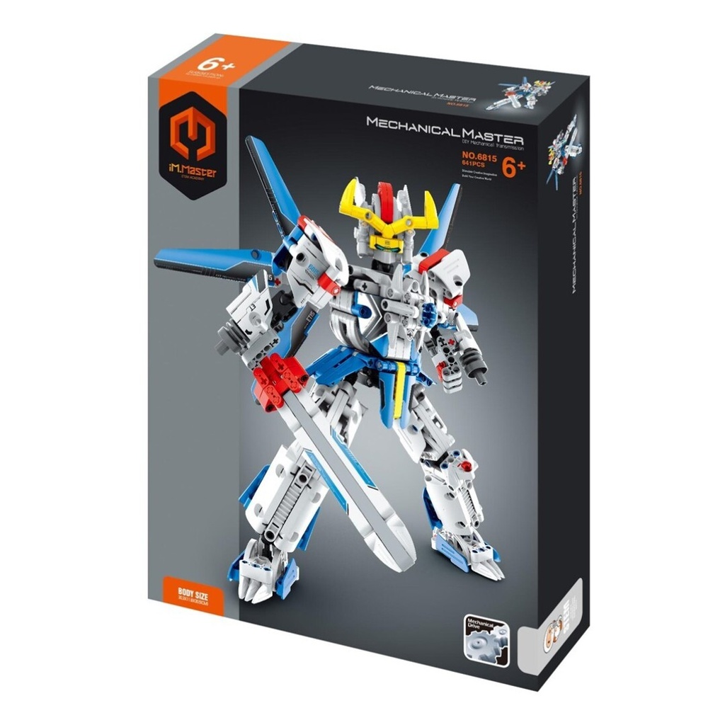 (Combinable con 606816) iMMaster Robot soldado para montar cyborg - 641pzas. +6 años