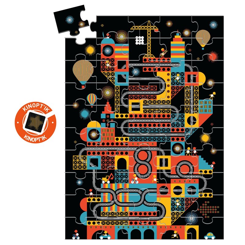 Wizzy Puzzle La ciudad animada Djeco +7 años