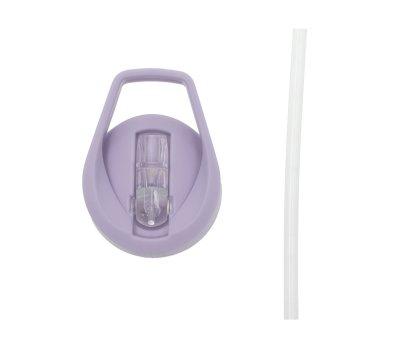 Botella Plástico con Pajita Glitter Stars Lilac
