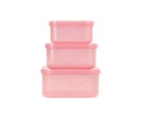 3 Cajas Almuerzo Glitter Gloss