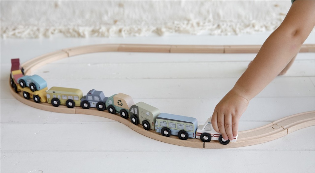 9 VEHÍCULOS, SISTEMA DE TRENES LITTLE DU