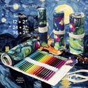 BOX TELA 12 LAPICES PREMIUM C/ GOMA Y AFILALAP.