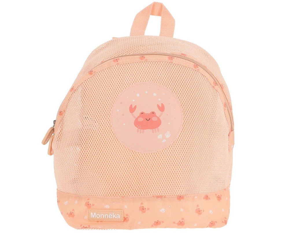 Mochila Infantil Antiarena Crab Coral Tutete