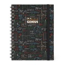 Cuaderno a Rayas - Large - Con espiral - Hoja A5 - GENIUS