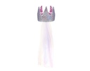 Sequins Silver Princess Crown with vell