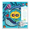 Dispenser of 10 colouring pictures + 10 surprise games Ocean Crafts for 3 to 6 years Djeco