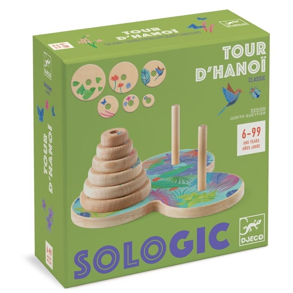 Juego de lógica Sologic Tour d'Hanoï 6 a 99 años