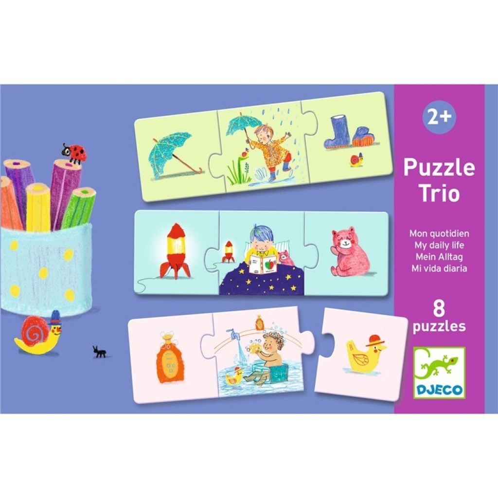 [8253] Daily Life Trio Association Puzzle Djeco