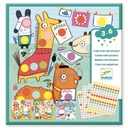 Crear con pegatinas Animalitos Djeco
