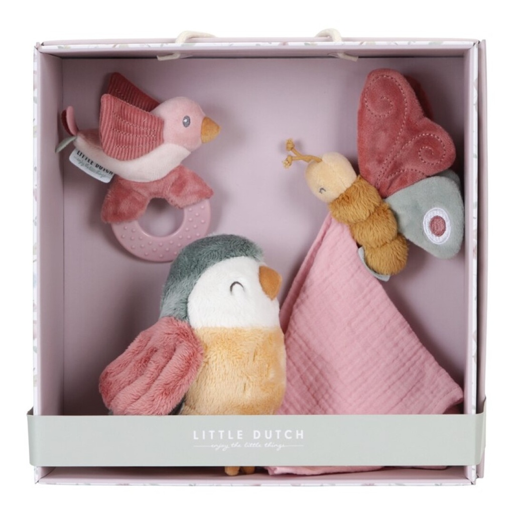 [LD8715] CAJA REGALO BEBÉ FLORES & MARIPOSAS LITTLE DUTCH
