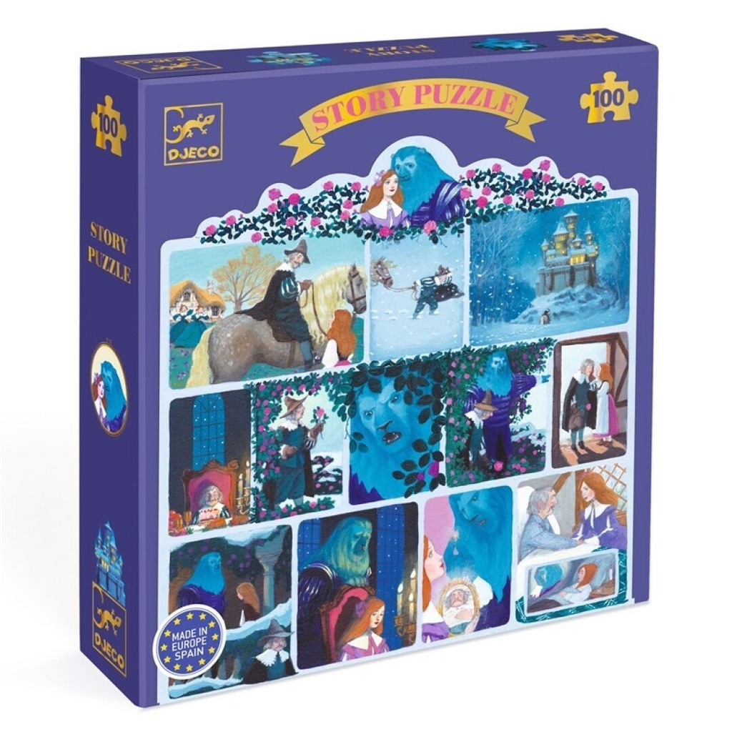 Puzzle Cuentos La bella y la bestia Djeco +5 años