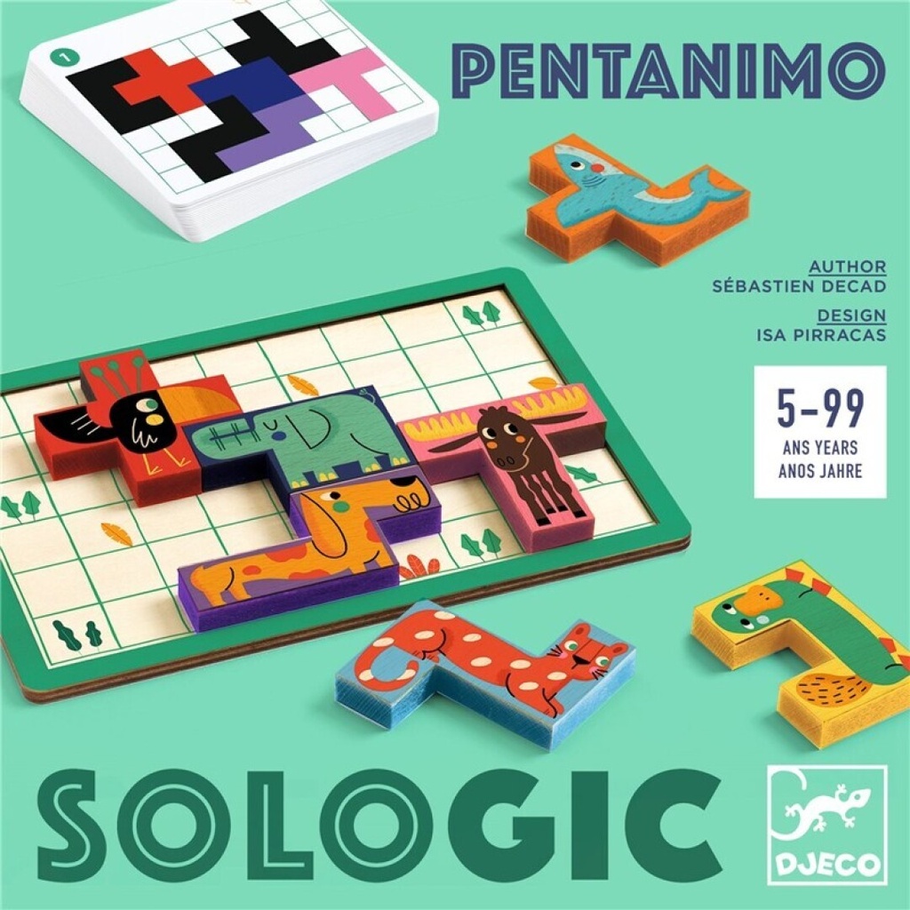 Juego de lógica Sologic Pentanimo de Djeco de +5 años