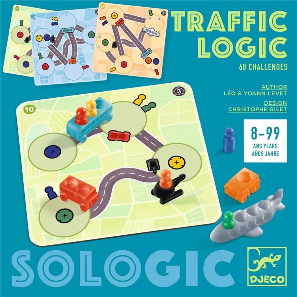 Juego de lógica traffic logic Sologic Djeco de +8 años