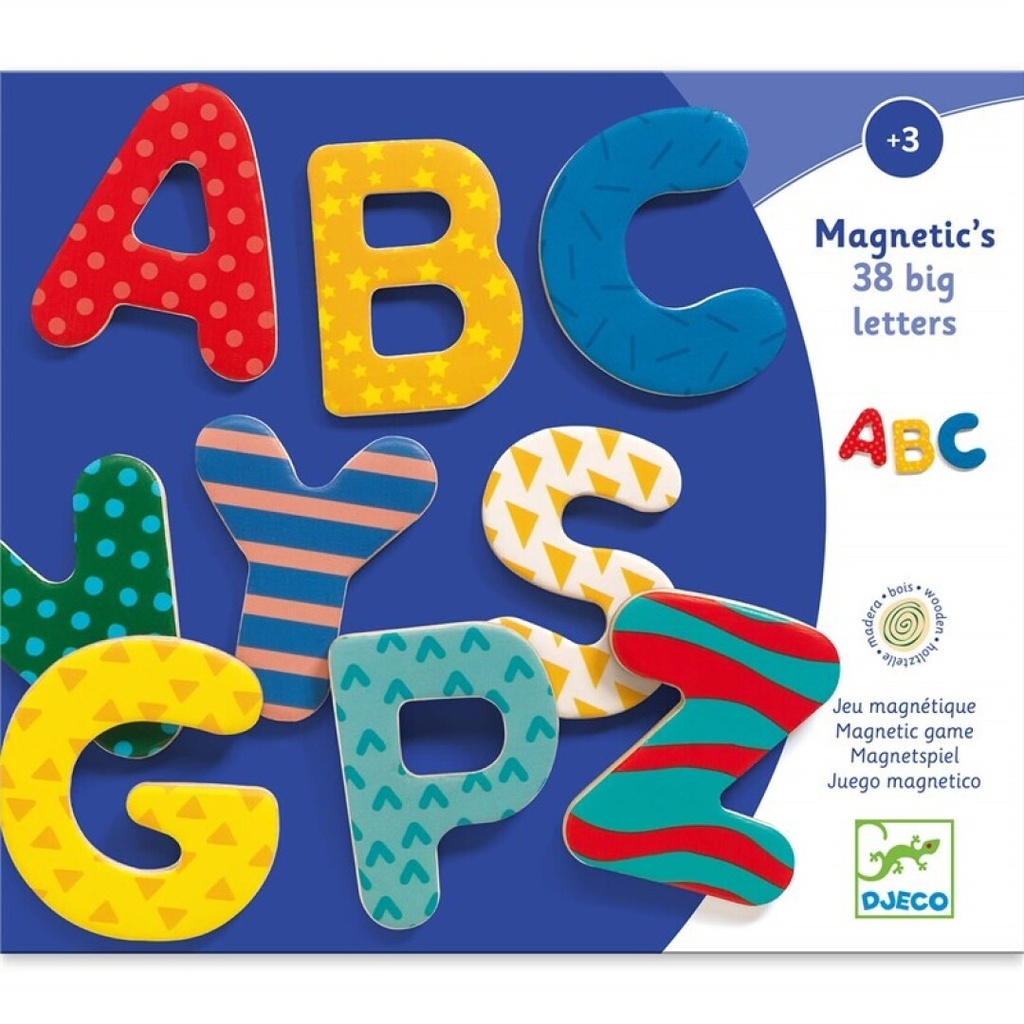 Letras mayúsculas Magnéticas Letras Fantasía Djeco +3 años