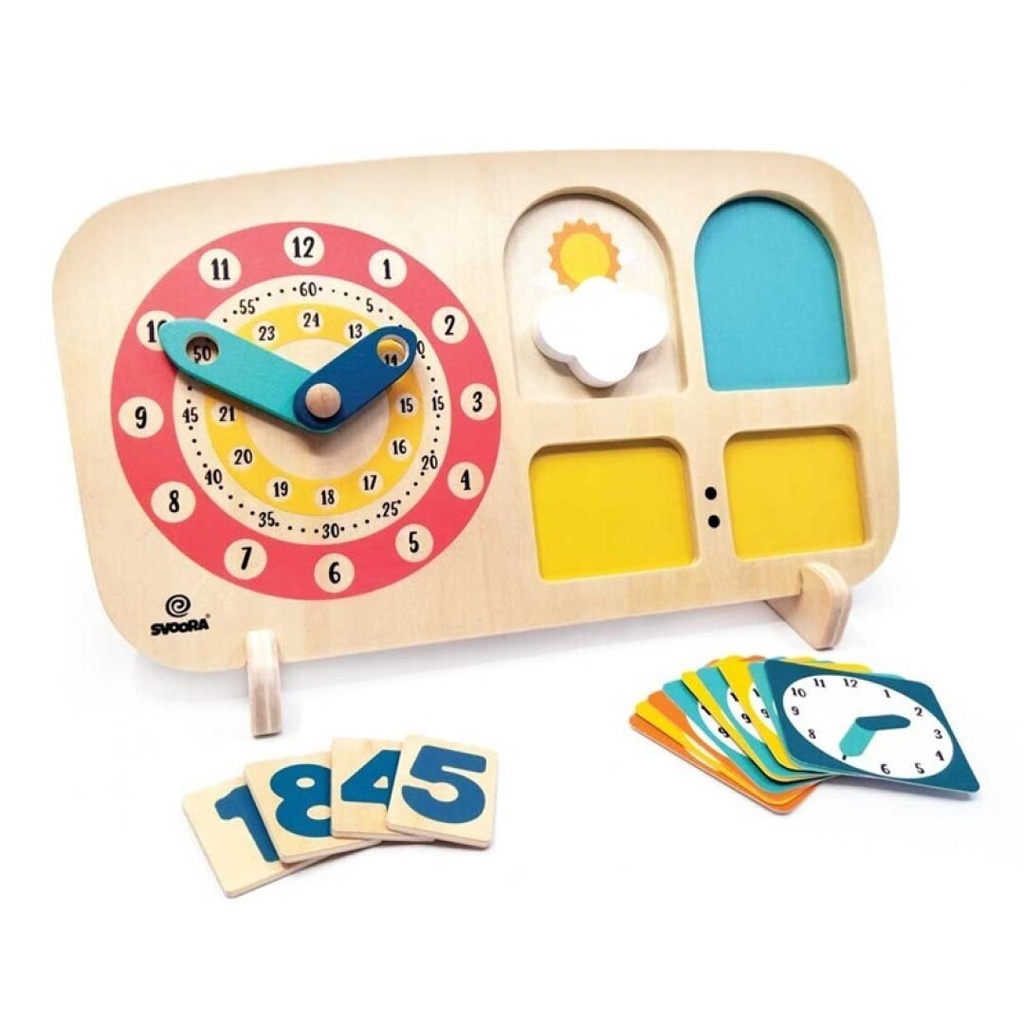 [03041] Wooden clock 'It's Svoora O'Clock' +4 years