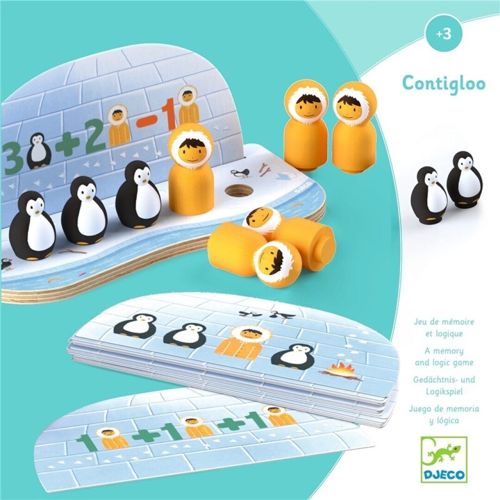 [DJ01612] Contigloo Addition and Subtraction Game Djeco +3 years