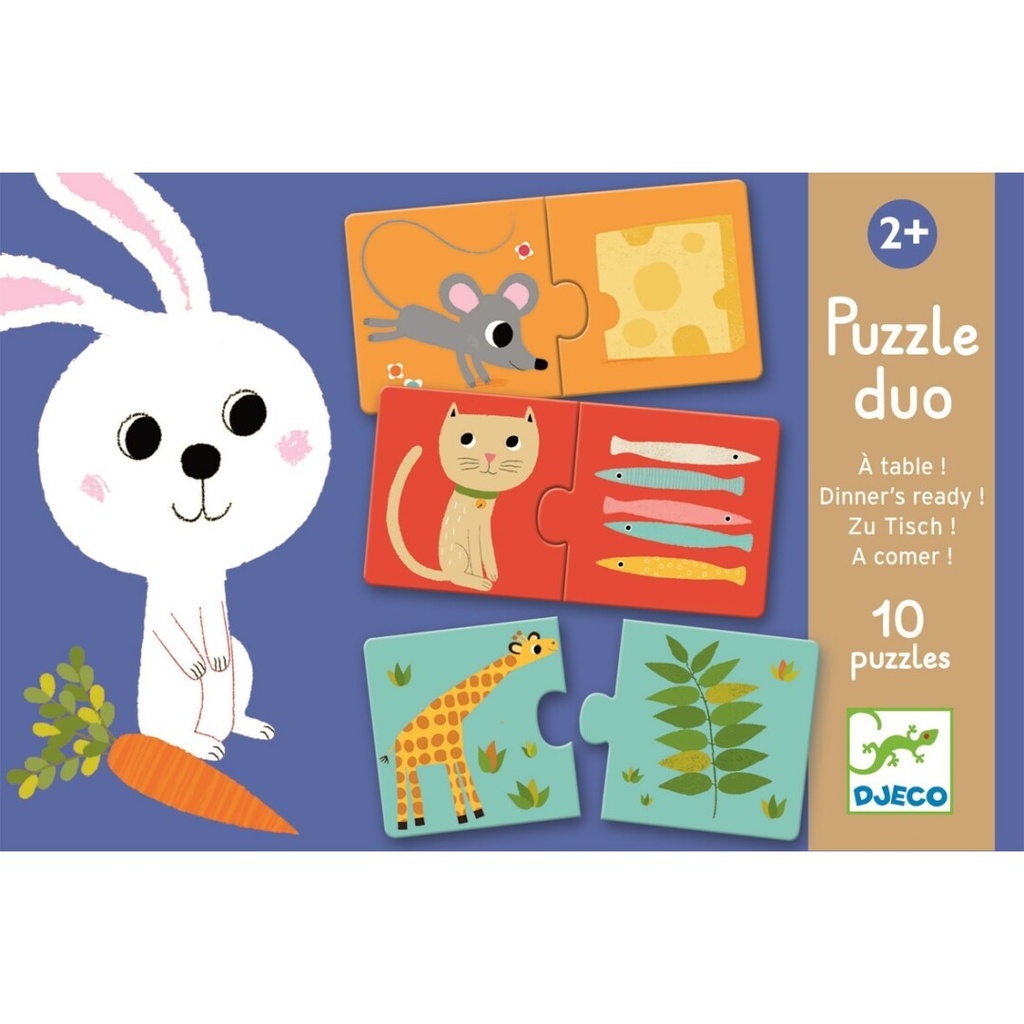 Puzzle asociación duo a comer! Djeco +2 años