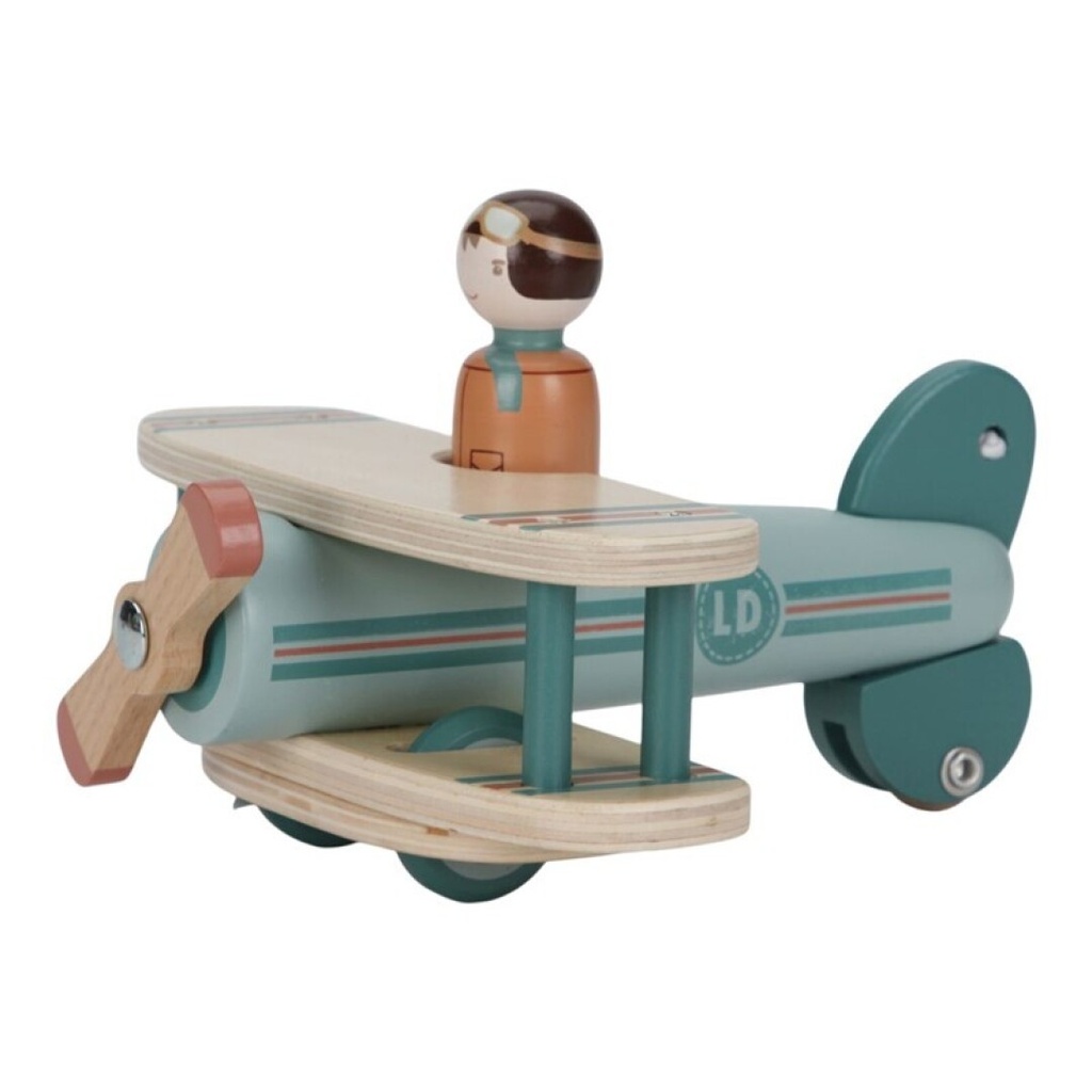 [LD8020] FSC Wooden Plane Little Dutch +18 months