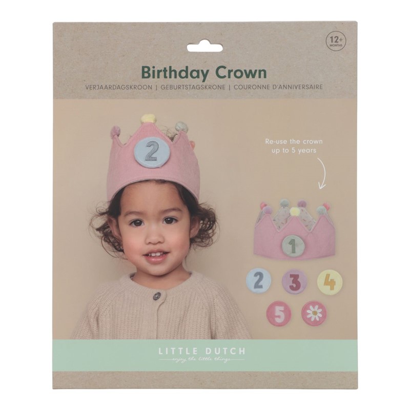 [LD4515] Little Dutch pink number birthday crown