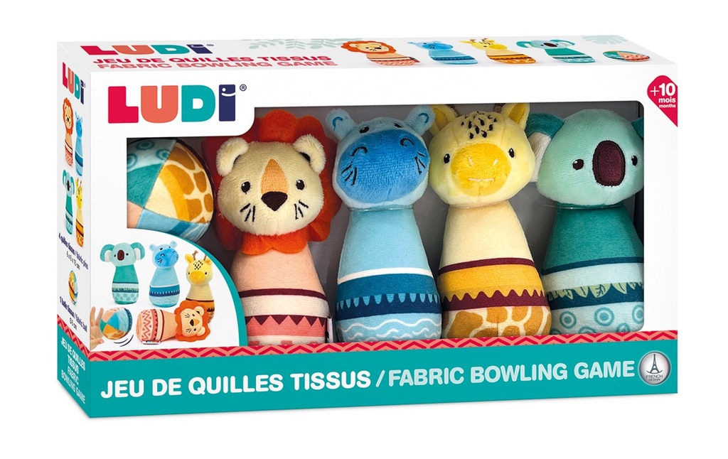 Juego de animales de tela Ludi +10 meses
