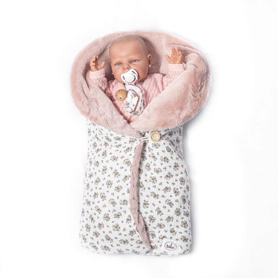 [2630] Saco Reversible Pelo + Chupetero Bebelux