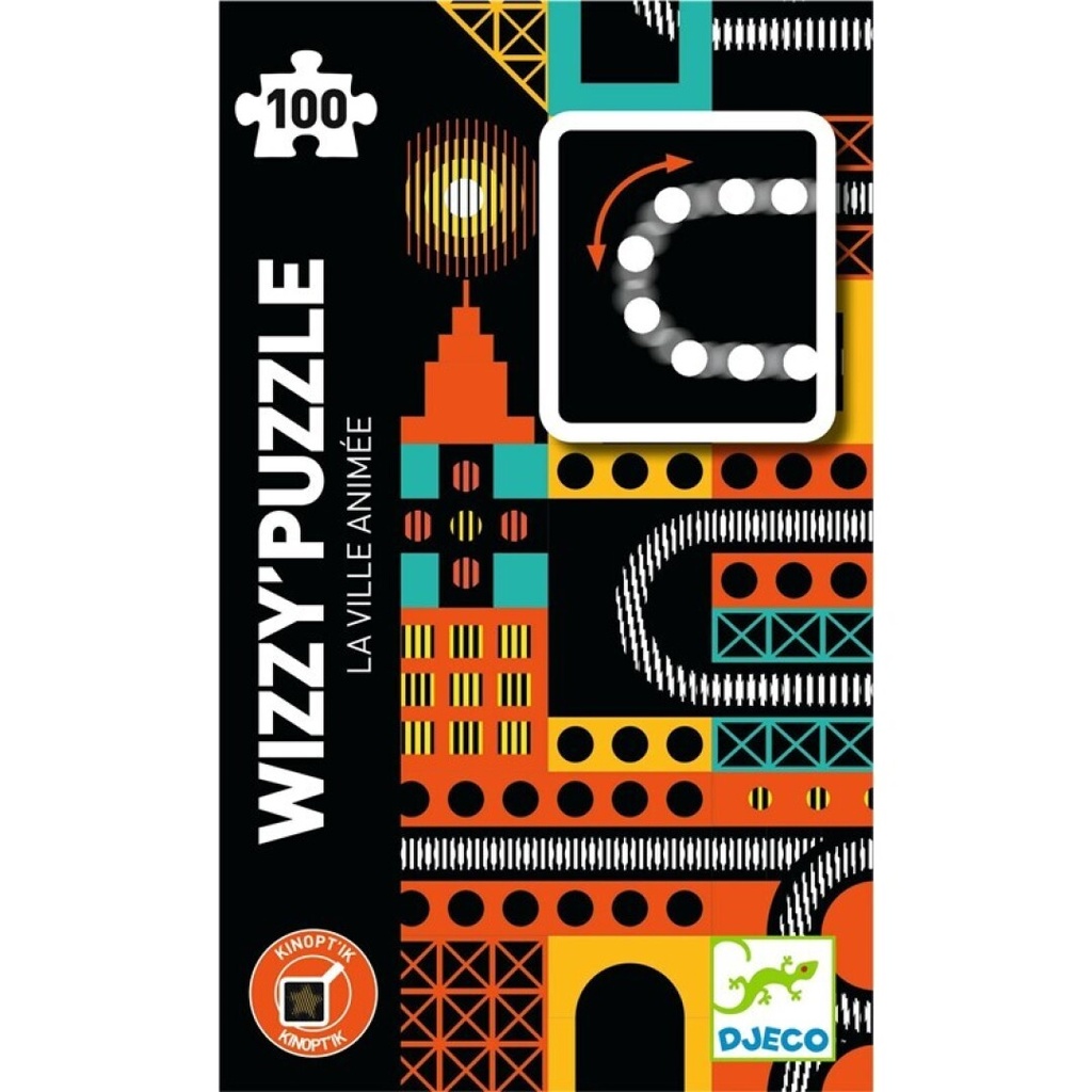 Wizzy Puzzle The Animated City Djeco +7 years