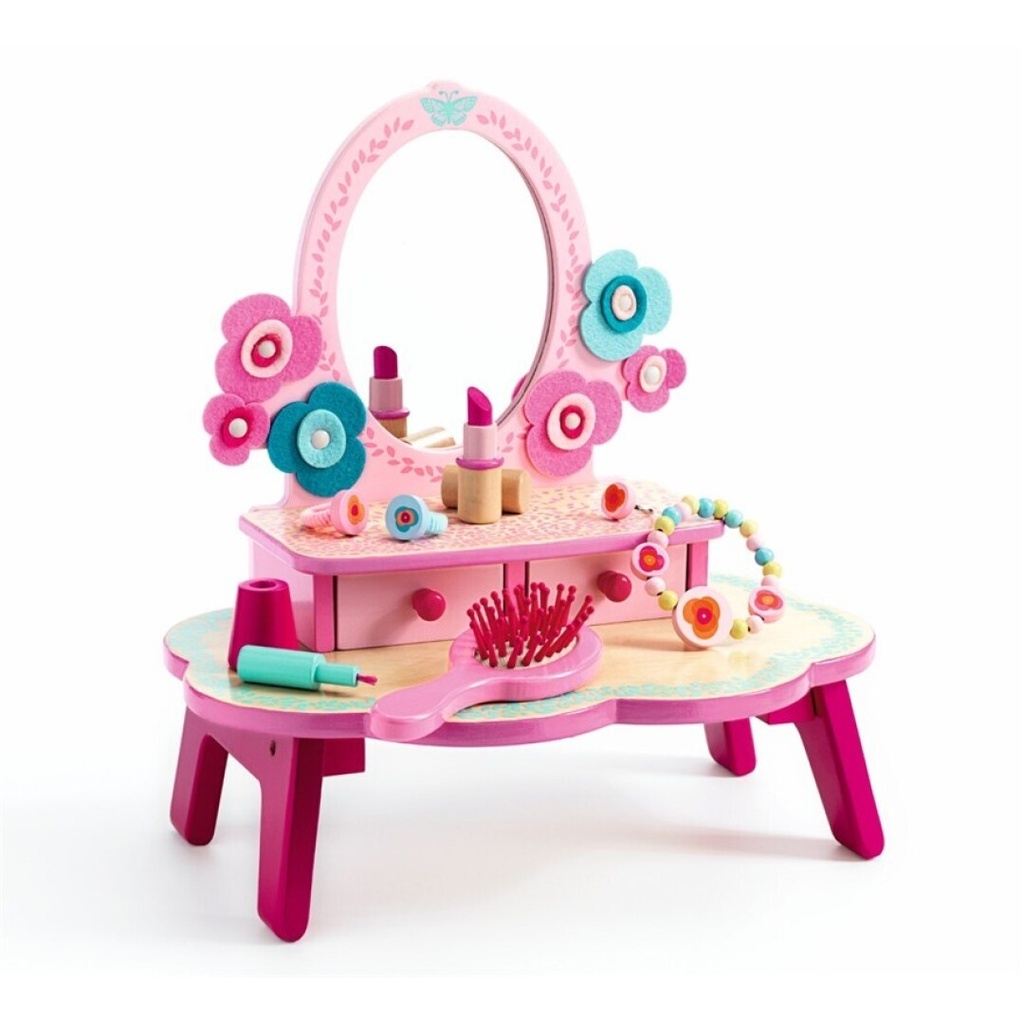 [DJ06553] Flora imitation dressing table Djeco +3 years