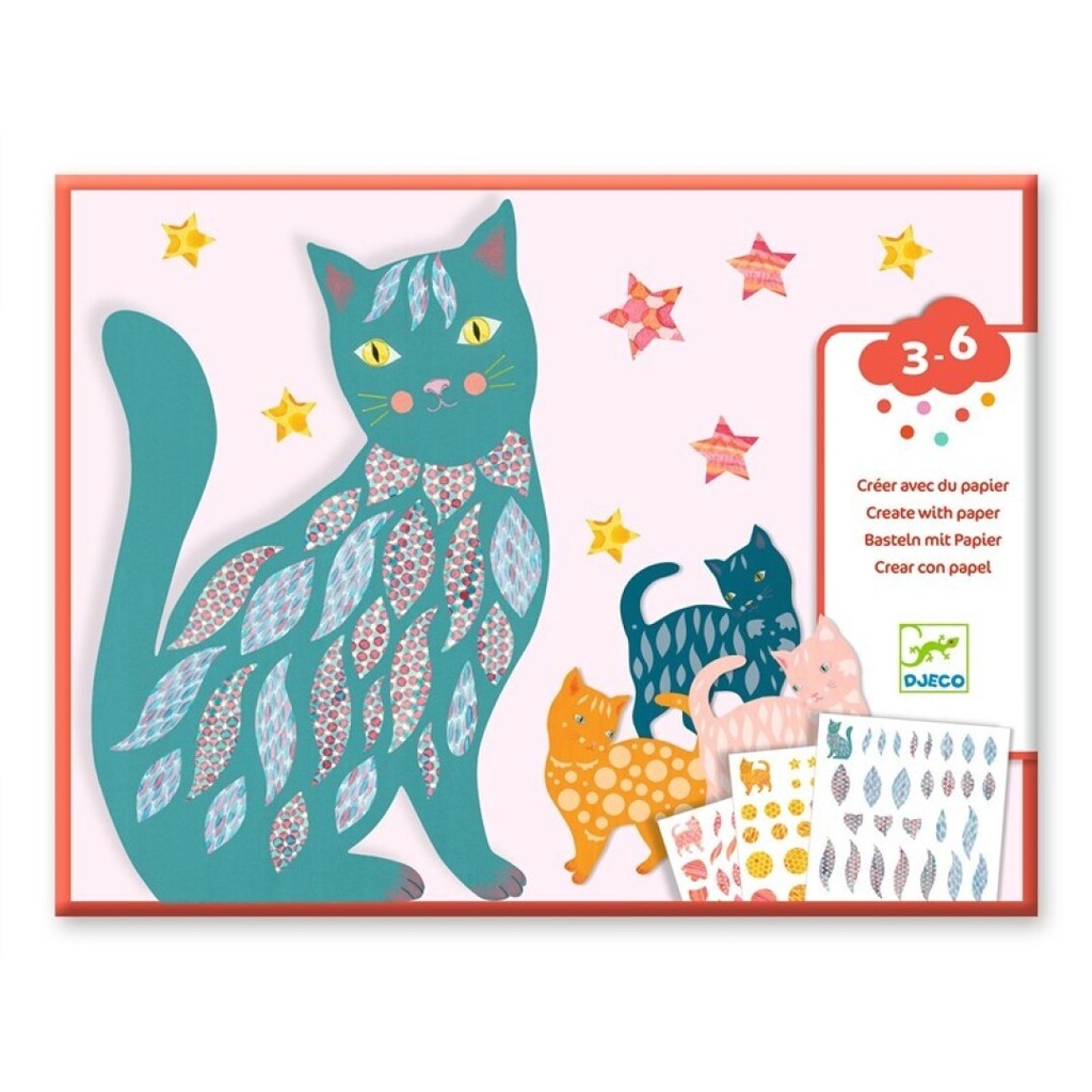 [DJ00079] Create with paper The Kittens of Elodie Djeco from 3 to 6 years