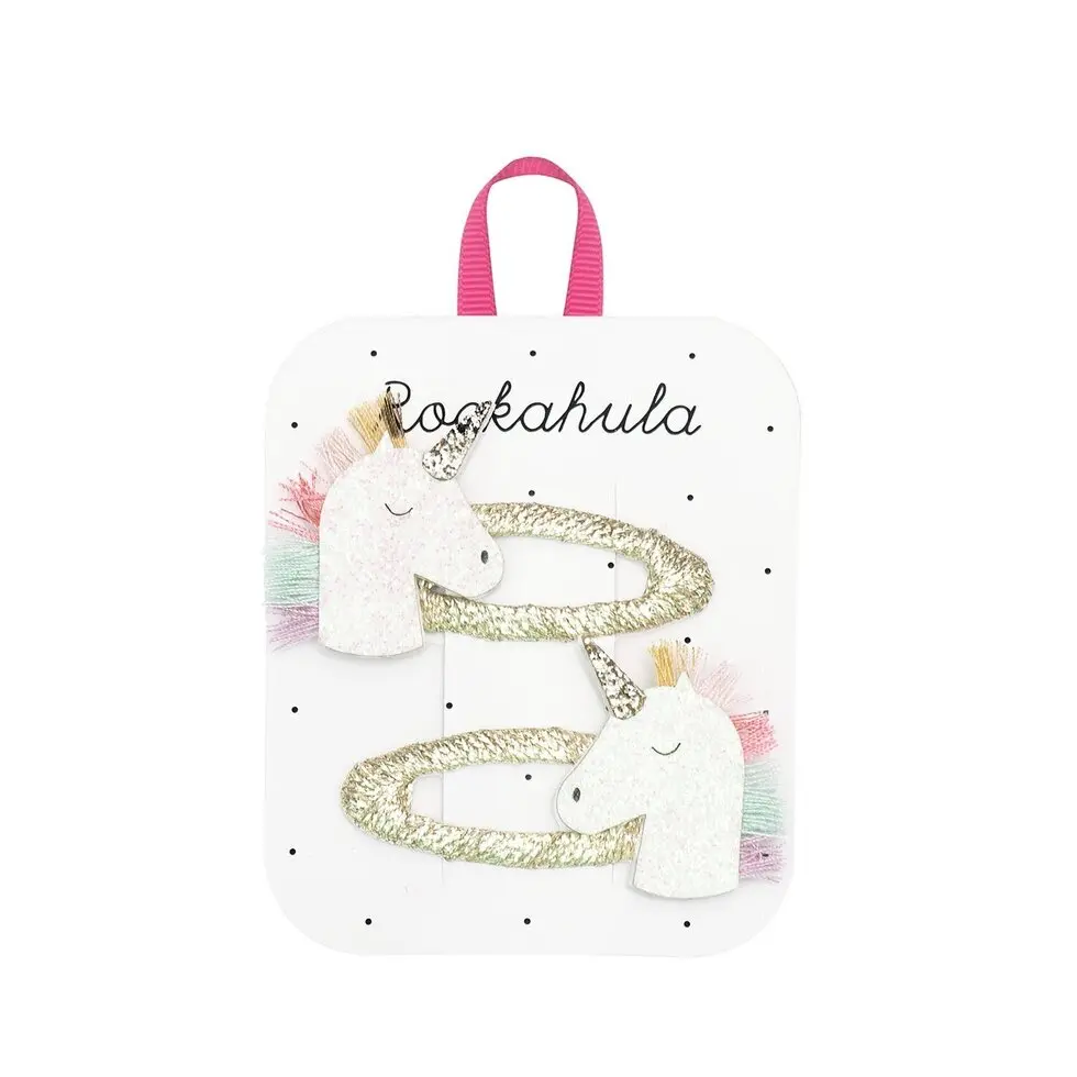 Rainbow Unicorn Clips