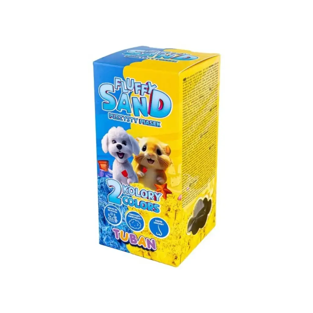 Tuban Fluffy Sand Set, blue and yellow, 2 x 70 g