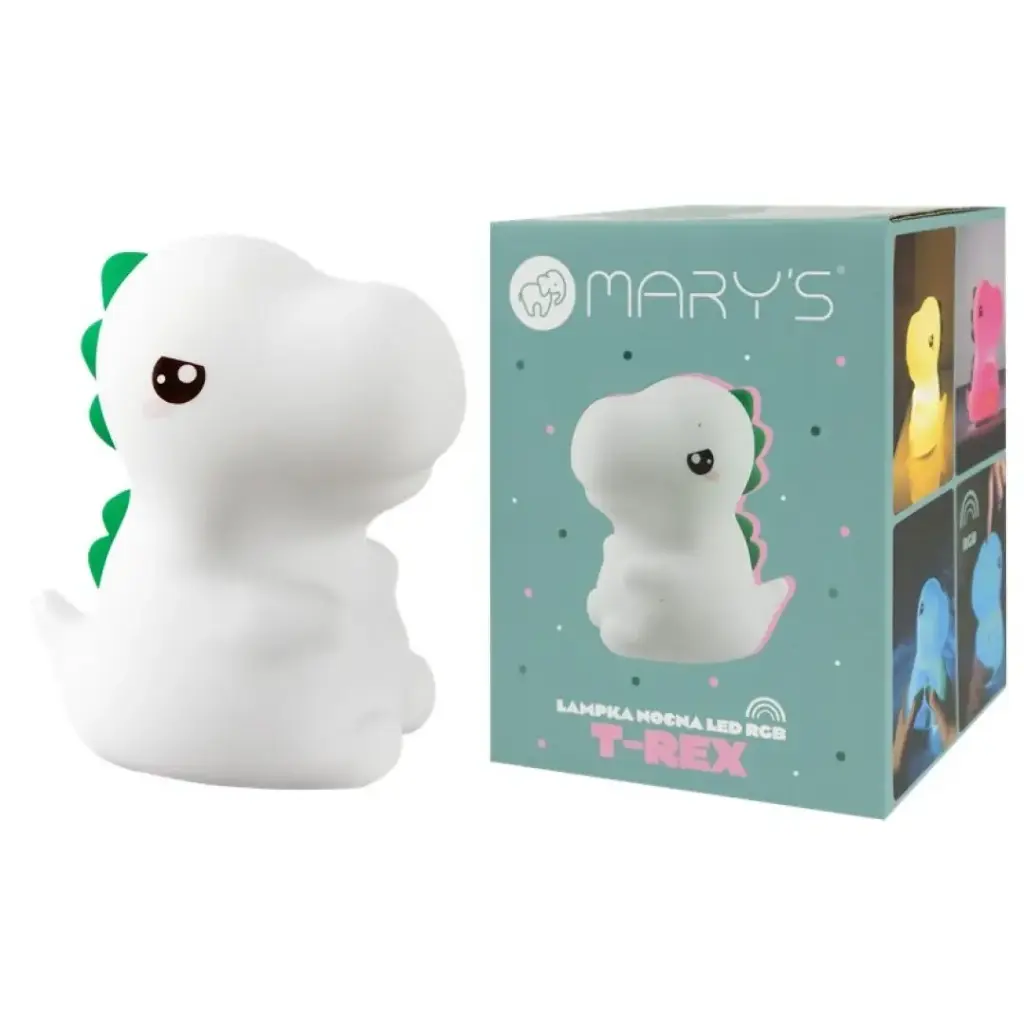 Mary`s lámpara de noche LED RGB dinosaurio