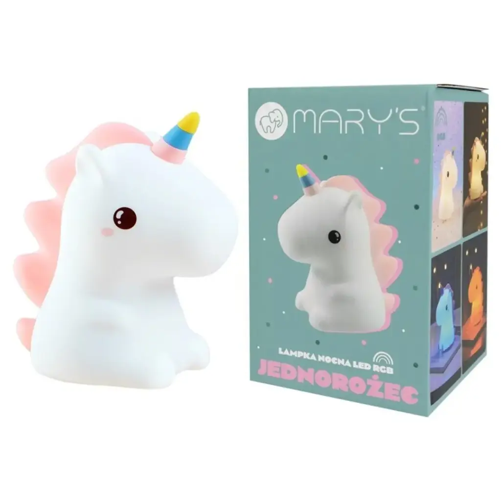 Mary`s lámpara de noche LED RGB unicornio