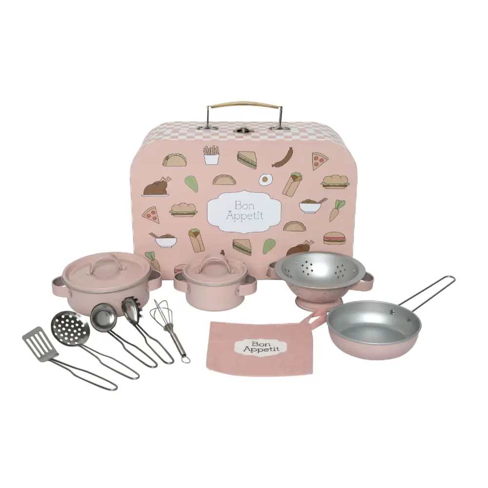 Pink kitchen accessories case