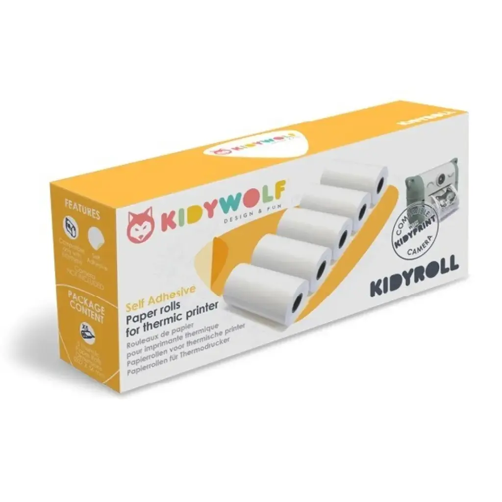 KIDYWOLF Papel adhesivo (5 rollos)