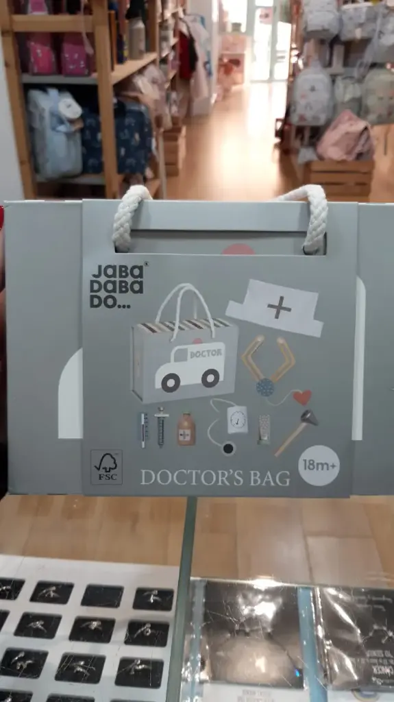 Jabadabado Maletín Doctor gris FSC