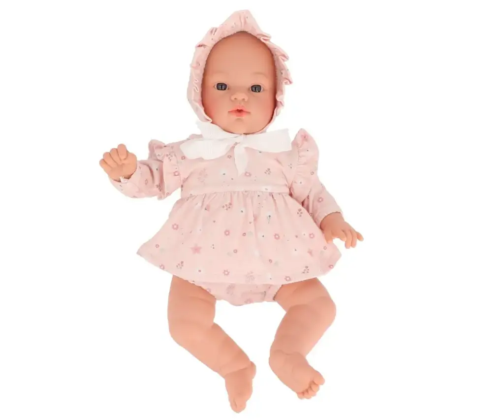 Helena Doll with Dress and Hat Pink Flowers Tutete