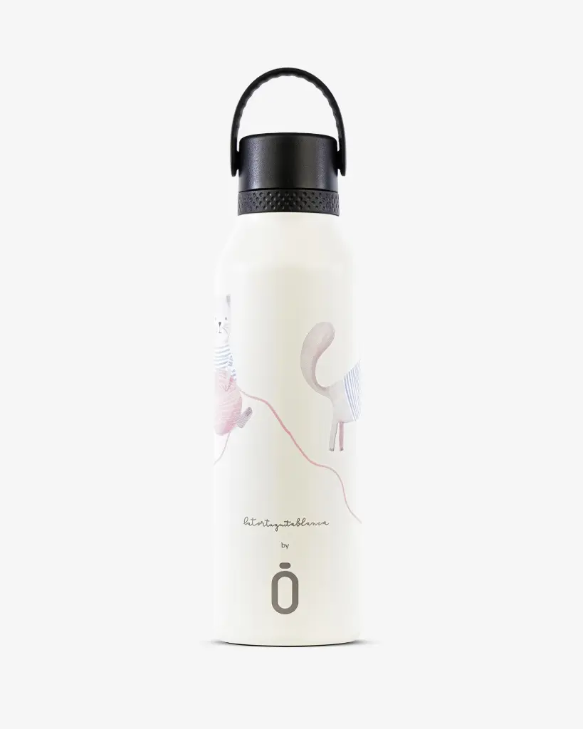 Runbott Mii 60 The Little White Turtle - Lovely Cat Wool Bottle