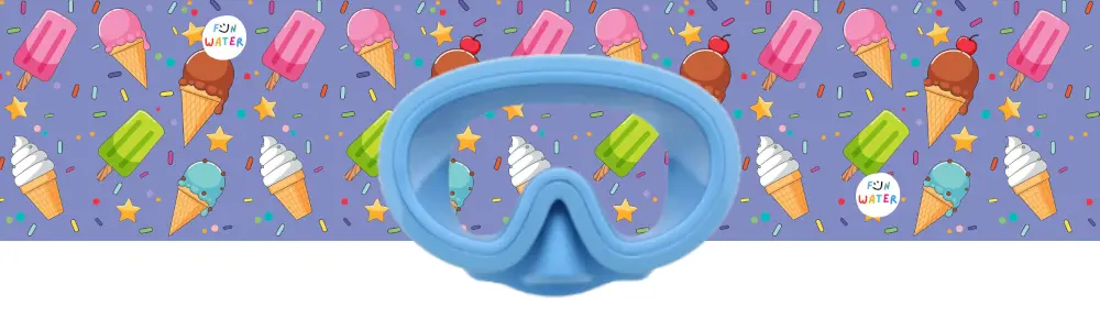 Light blue junior masks with Fun Water turban